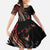 Aloha Hawaii Manta Rays Kid Short Sleeve Dress Red Ohia Lehua