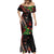 Aloha Hawaii Manta Rays Mermaid Dress Red Ohia Lehua