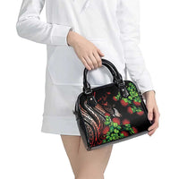 Aloha Hawaii Manta Rays Shoulder Handbag Red Ohia Lehua