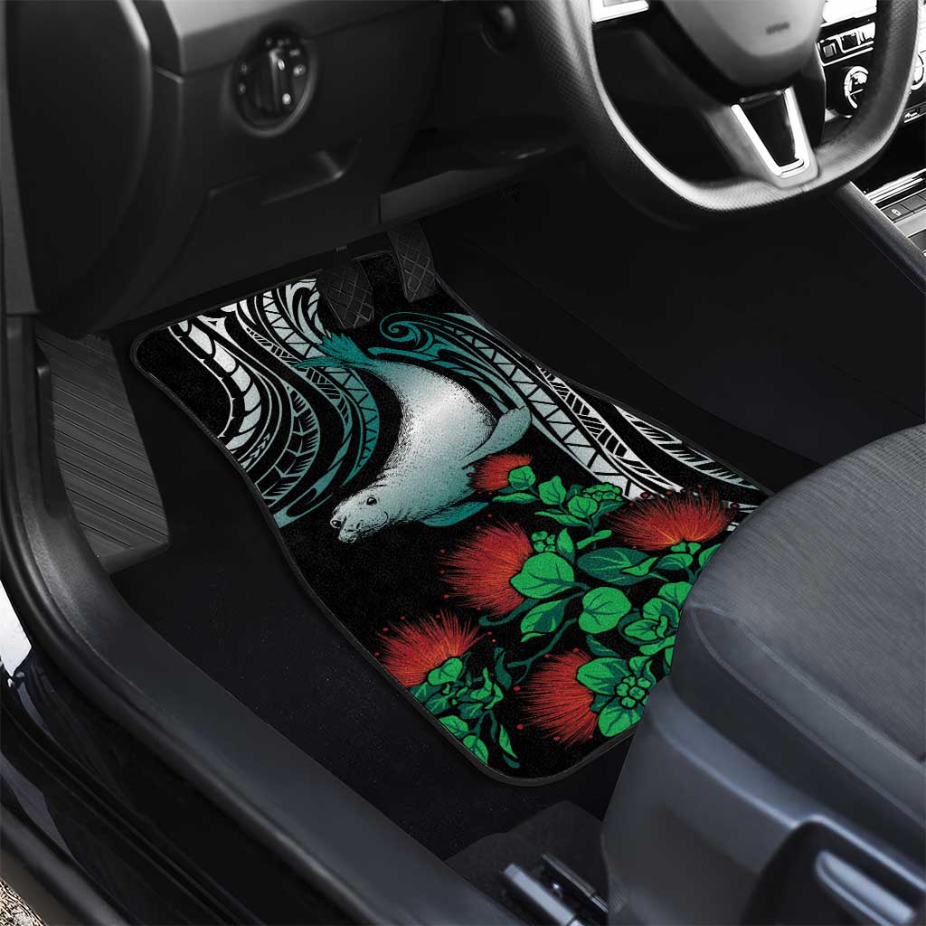 Aloha Hawaii Monk Seal Car Mats Mix Ohia Lehua