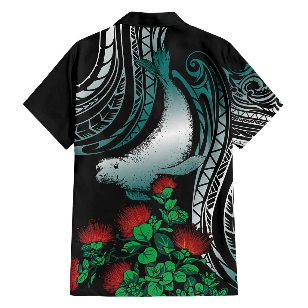 Aloha Hawaii Monk Seal Hawaiian Shirt Mix Ohia Lehua