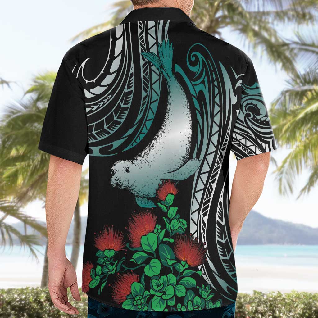 Aloha Hawaii Monk Seal Hawaiian Shirt Mix Ohia Lehua