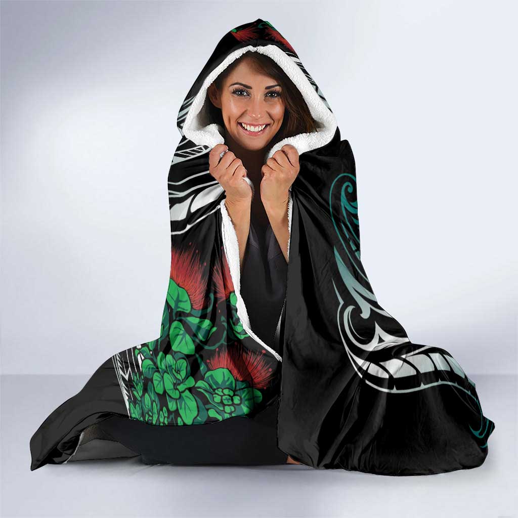 Aloha Hawaii Monk Seal Hooded Blanket Mix Ohia Lehua
