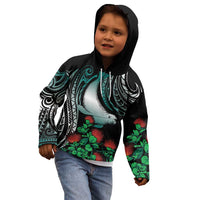 Aloha Hawaii Monk Seal Kid Hoodie Mix Ohia Lehua