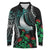 Aloha Hawaii Monk Seal Long Sleeve Polo Shirt Mix Ohia Lehua