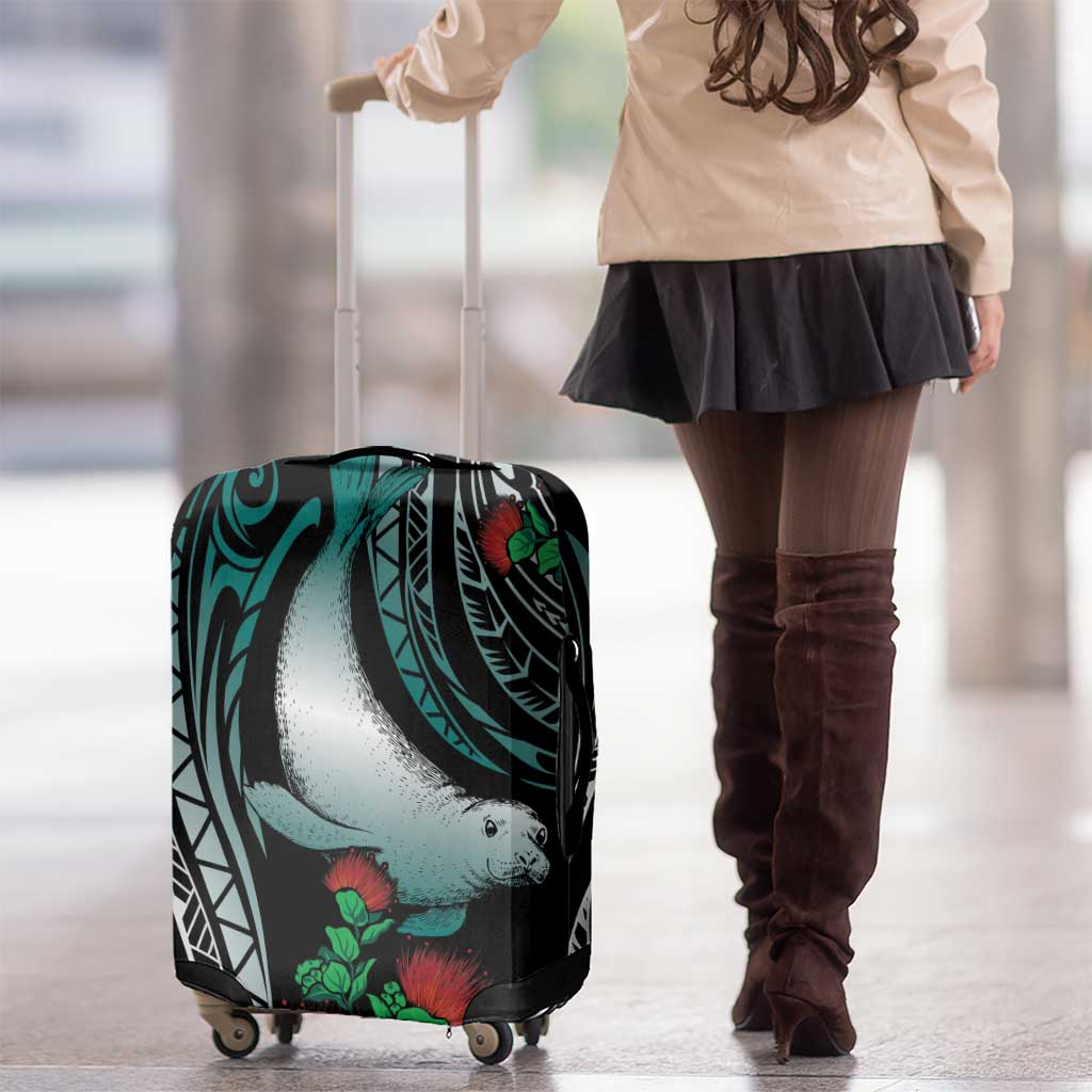 Aloha Hawaii Monk Seal Luggage Cover Mix Ohia Lehua