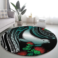 Aloha Hawaii Monk Seal Round Carpet Mix Ohia Lehua LT7 - Polynesian Pride