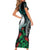 Aloha Hawaii Monk Seal Short Sleeve Bodycon Dress Mix Ohia Lehua