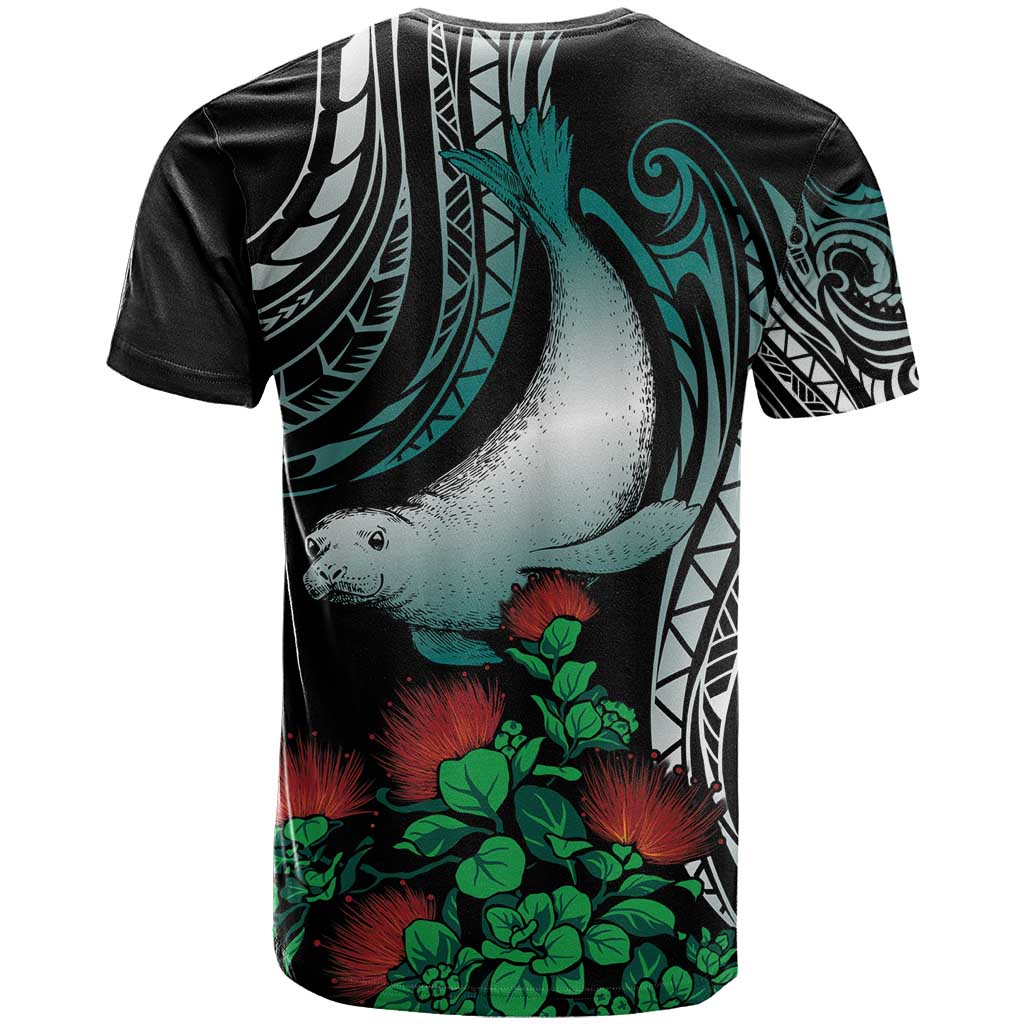Aloha Hawaii Monk Seal T Shirt Mix Ohia Lehua