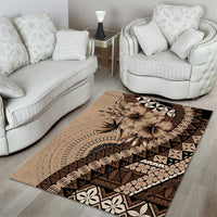 Bula Fiji Area Rug Mocha Brown Kaivity Masi Tapa