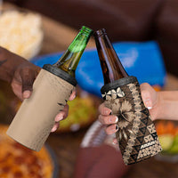 Bula Fiji 4 in 1 Can Cooler Tumbler Mocha Brown Kaivity Masi Tapa LT7 - Polynesian Pride