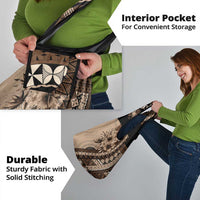 Bula Fiji Grocery Bag Mocha Brown Kaivity Masi Tapa