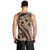 Bula Fiji Men Tank Top Mocha Brown Kaivity Masi Tapa