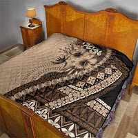 Bula Fiji Quilt Mocha Brown Kaivity Masi Tapa LT7 - Polynesian Pride