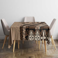 Bula Fiji Tablecloth Mocha Brown Kaivity Masi Tapa