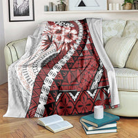Bula Fiji Blanket White Kaivity Masi Tapa LT7 White - Polynesian Pride