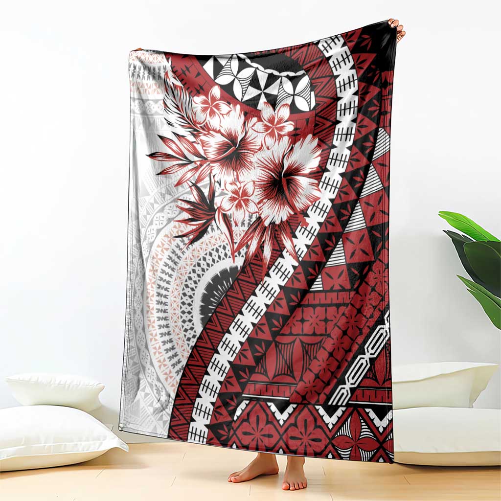 Bula Fiji Blanket White Kaivity Masi Tapa LT7 - Polynesian Pride