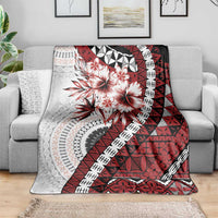 Bula Fiji Blanket White Kaivity Masi Tapa LT7 - Polynesian Pride