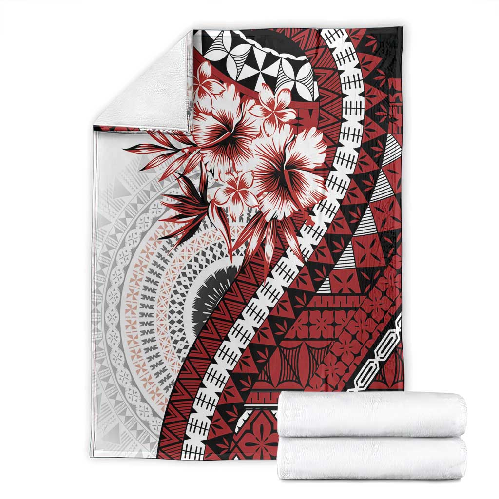 Bula Fiji Blanket White Kaivity Masi Tapa LT7 - Polynesian Pride