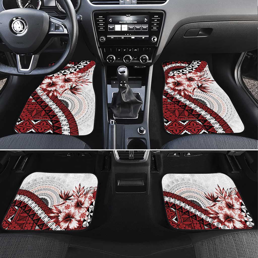 Bula Fiji Car Mats White Kaivity Masi Tapa
