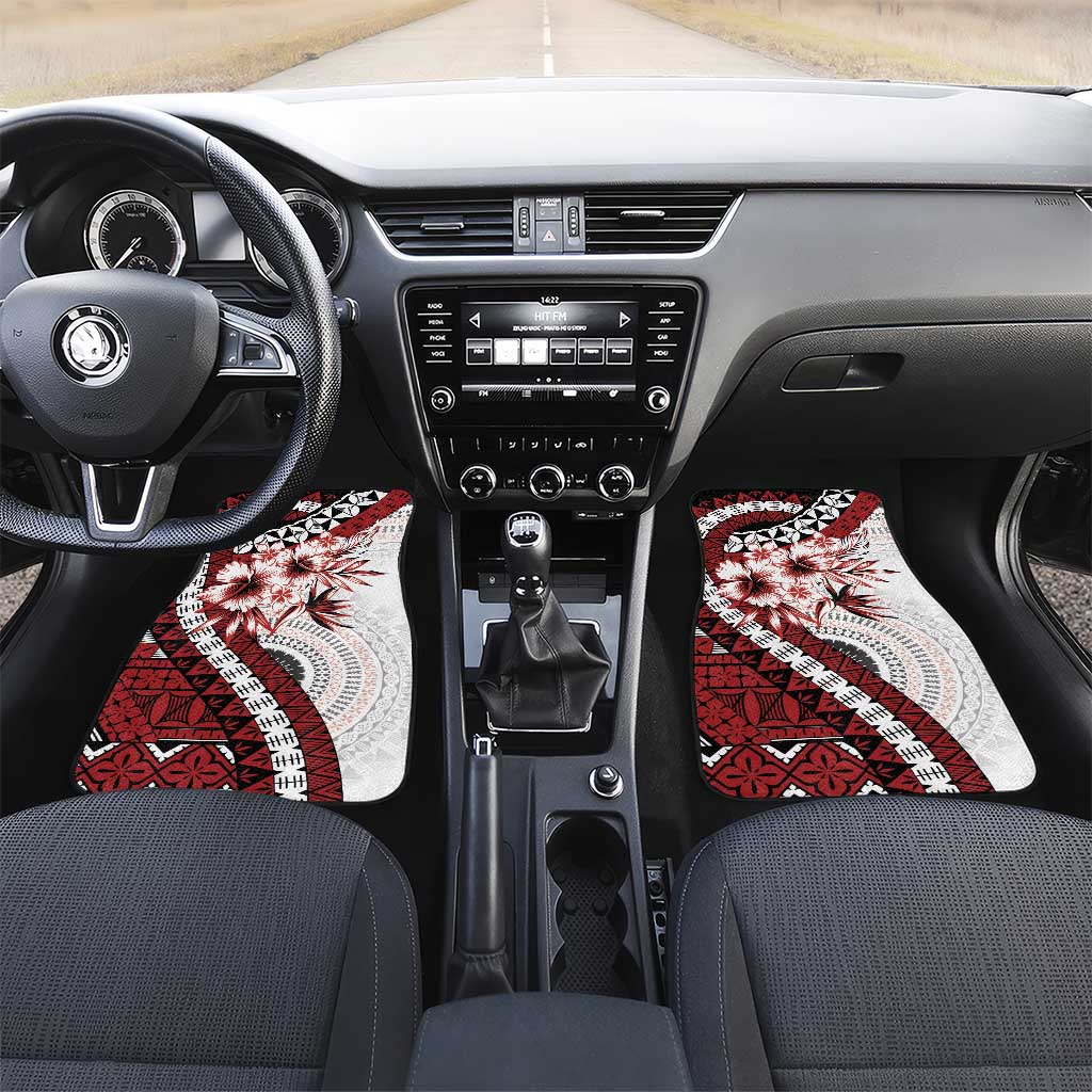 Bula Fiji Car Mats White Kaivity Masi Tapa