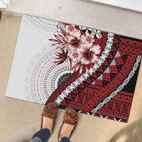 Bula Fiji Rubber Doormat White Kaivity Masi Tapa LT7 - Polynesian Pride