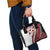 Bula Fiji Shoulder Handbag White Kaivity Masi Tapa