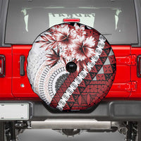 Bula Fiji Spare Tire Cover White Kaivity Masi Tapa LT7 - Polynesian Pride