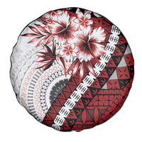 Bula Fiji Spare Tire Cover White Kaivity Masi Tapa LT7 - Polynesian Pride