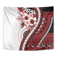 Bula Fiji Tapestry White Kaivity Masi Tapa