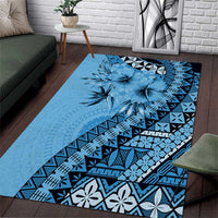 Bula Fiji Area Rug Turquoise Kaivity Masi Tapa