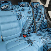 Bula Fiji Back Car Seat Cover Turquoise Kaivity Masi Tapa