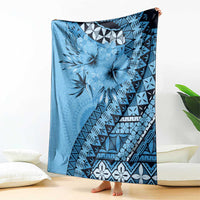 Bula Fiji Blanket Turquoise Kaivity Masi Tapa LT7 - Polynesian Pride