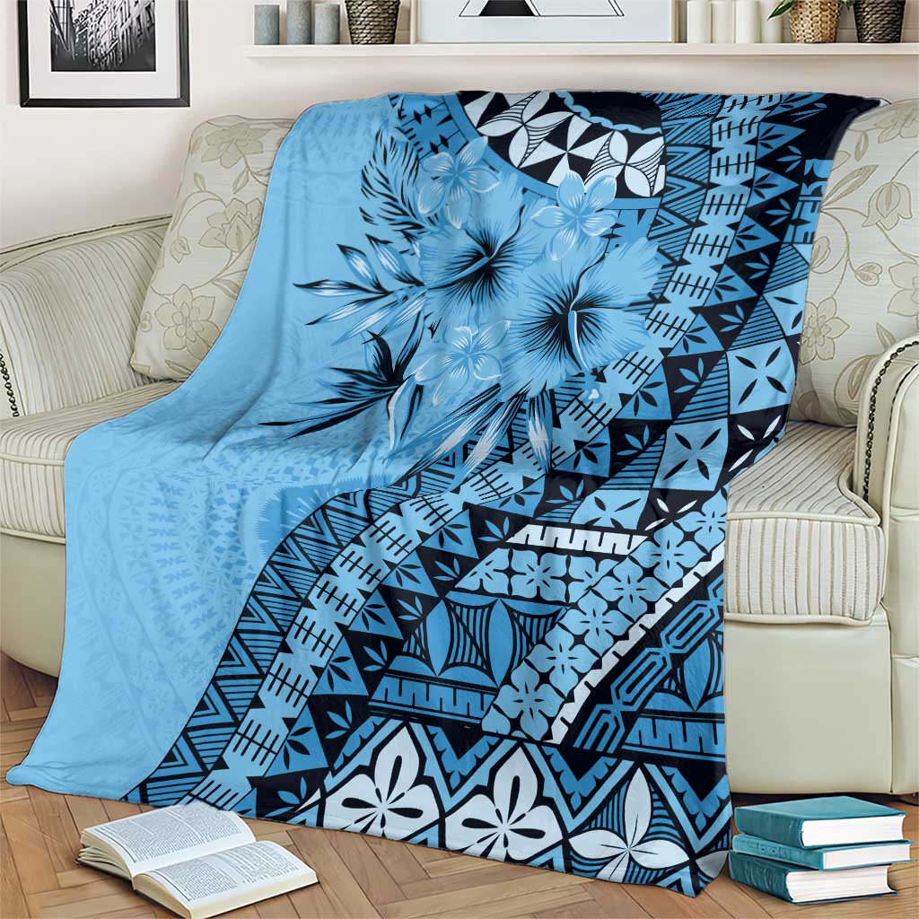 Bula Fiji Blanket Turquoise Kaivity Masi Tapa LT7 - Polynesian Pride