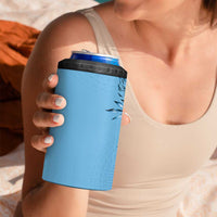 Bula Fiji 4 in 1 Can Cooler Tumbler Turquoise Kaivity Masi Tapa LT7 - Polynesian Pride