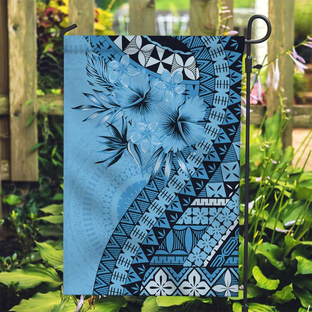 Bula Fiji Garden Flag Turquoise Kaivity Masi Tapa