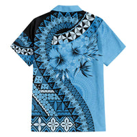 Bula Fiji Hawaiian Shirt Turquoise Kaivity Masi Tapa