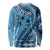 Bula Fiji Long Sleeve Shirt Turquoise Kaivity Masi Tapa