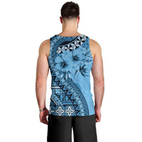 Bula Fiji Men Tank Top Turquoise Kaivity Masi Tapa