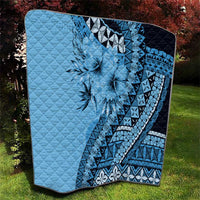 Bula Fiji Quilt Turquoise Kaivity Masi Tapa