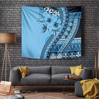 Bula Fiji Tapestry Turquoise Kaivity Masi Tapa