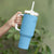 Bula Fiji Tumbler With Handle Turquoise Kaivity Masi Tapa