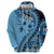 Bula Fiji Zip Hoodie Turquoise Kaivity Masi Tapa