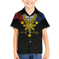 Philippines Heritage Baybayin Mix Polynesian Family Matching Summer Maxi Dress and Hawaiian Shirt