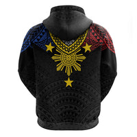 Philippines Heritage Baybayin Mix Polynesian Hoodie LT7 - Polynesian Pride