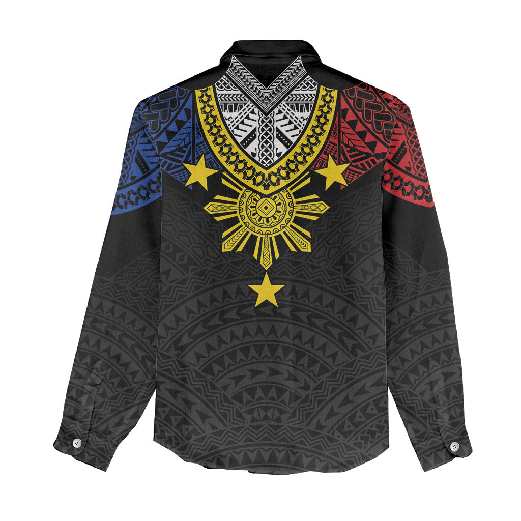 Philippines Heritage Baybayin Mix Polynesian Women Casual Shirt