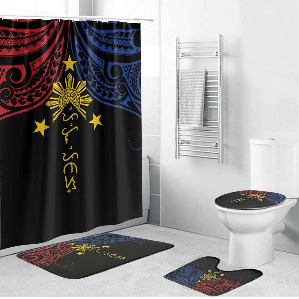 Philippines Heritage Bathroom Set Baybayin Philipinas Sun