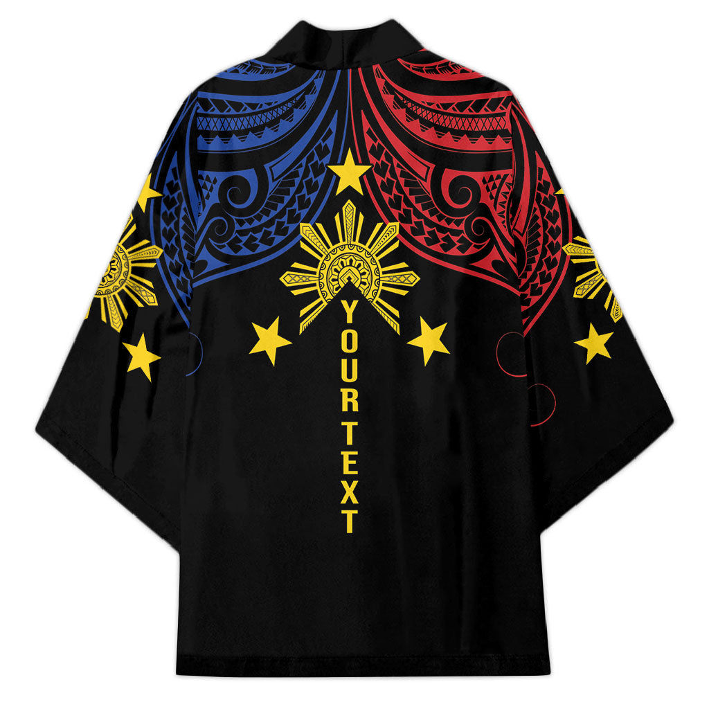 Philippines Heritage Personalized Kimono Baybayin Philipinas Sun