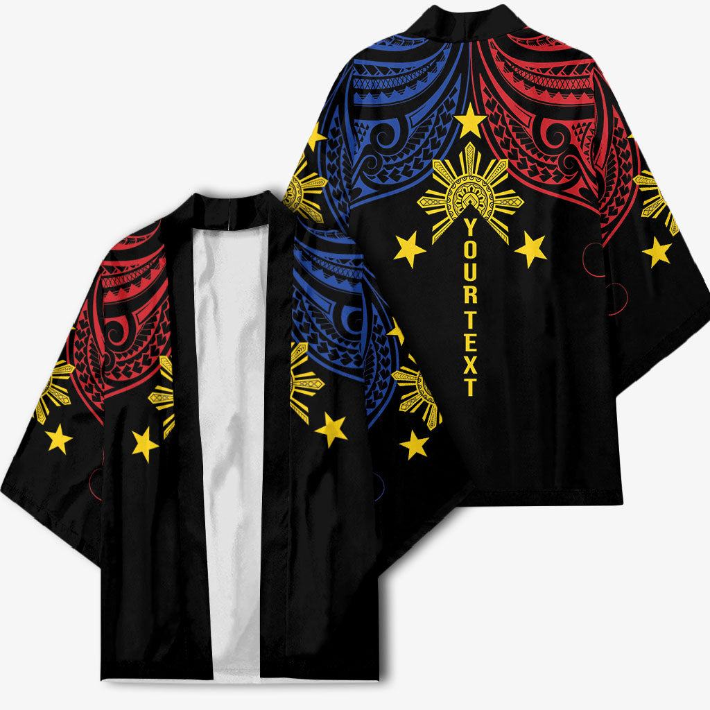 Philippines Heritage Personalized Kimono Baybayin Philipinas Sun