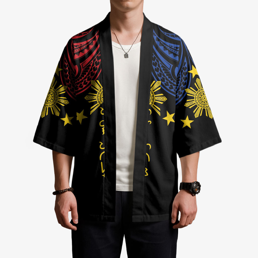 Philippines Heritage Personalized Kimono Baybayin Philipinas Sun